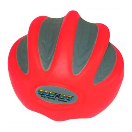 Fabrication Enterprises CanDo Digi-Squeeze Hand Exerciser, Large, Red, Light 33512